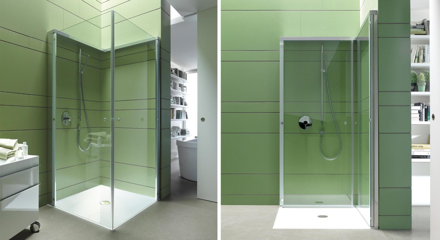 Duravit OpenSpace  B– mała łazienka – kabina prysznicowa kwadratowa/ kabina prysznicowa prostokątna/kabina składana – łazienka z prysznicem – lazienkarium.pl – opinie, aranżacje, inspiracje, sklep